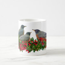 Robins in Berries Mug