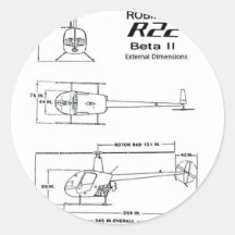 Robinson R-22 Stickers
