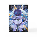 Robo Kitty, Robot Cat Birthday for 6 year old cards