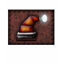 Robo-Santa Hat, dark shirt
