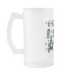 Robot Army Frosted Mug