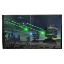 Robot Attack iPad Folio Case