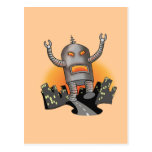 Robot Attack Postcard