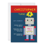 Robot Birthday Invitations