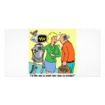 Robot Coworker Cartoon photo cards