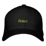 Robot embroidered hats