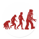 Robot Evolution - from man into robots stickers