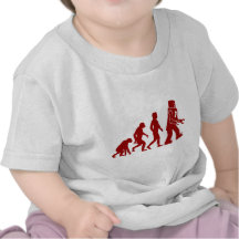 Robot Evolution of man into robot T Shirt