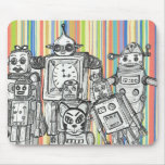 Robot Family 6 mouse pad mousepads