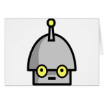 Robot Heads Greeting Card