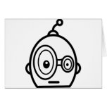 Robot Heads Greeting Card