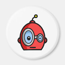 Robot Heads Refrigerator Magnets