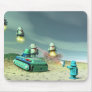 Robot Invasion From Above Mousepad