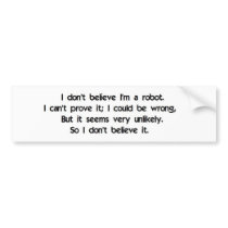 Robot Logic Bumper Sticker