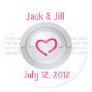 Robot Love Monogram Sticker