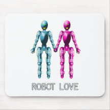 Robot Love Mouse Pads