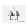 Robot Love Save the Date Post Cards