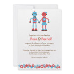 Robot Love Wedding Personalized Invites