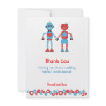 Robot Love Wedding Thank You invitations