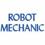 ROBOT MECHANIC Embroidered Long Sleeve T Shirt embroidered shirts