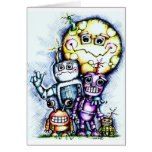Robot Moon Cards