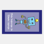 Robot name sticker template