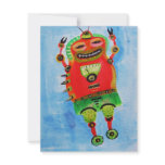 ROBOT Pop ART invitations