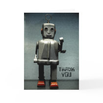 Robot Red Shoes Card