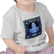Robot Revolt Blue Tee Shirt
