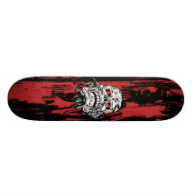 Robot Skull Skateboard
