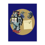 Robot To Do List Postcard