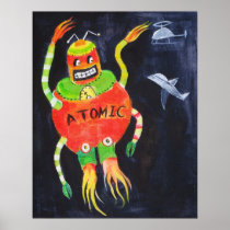 ROBOT WARS POSTER - POP ART