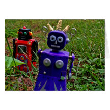 Robot Woman Card