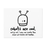 robots are cool1 postcards