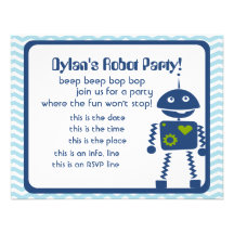 Robots Bop Custom Invites