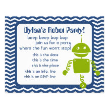 Robots Bop Personalized Announcement
