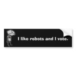 robots bumper stickers