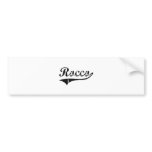 Rocco Classic Style Name bumper stickers
