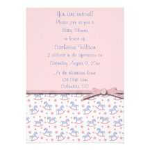 Rock-a-Bye Baby Custom Invites
