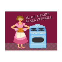 Rock and Casserole Post Cards