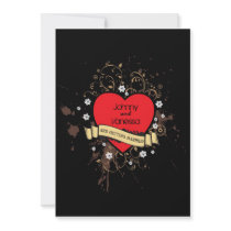 Rock and Roll Grungy Heart (Brown)