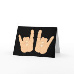 Rock and Roll Hand Sign cards