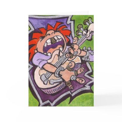 Rock and Roll Heavy Metal Greeting Cards by churchto12