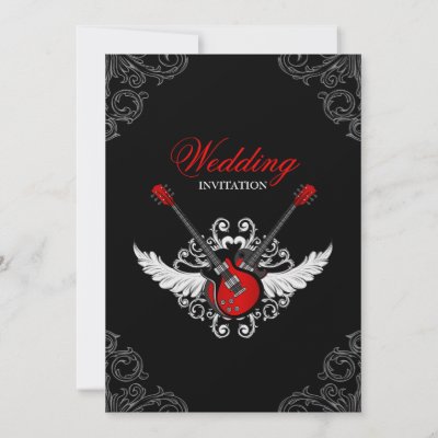 Rock and Roll wedding invitation by BluePlanet