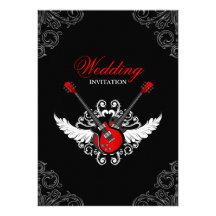 Rock and Roll wedding invitation