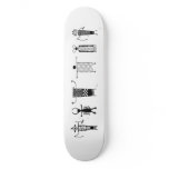 Rock Art Peoples on Skateboard Deck