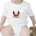Rock Baby Winged Heart t-shirts