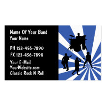 Rock Band Business Card