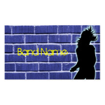 Rock Band Business Cards Brick
