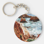 Rock Beach Landscape Keychain